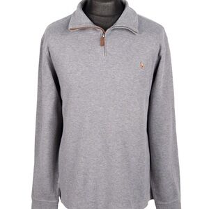 Ralph Lauren Gray Quarter-Zip Sweater